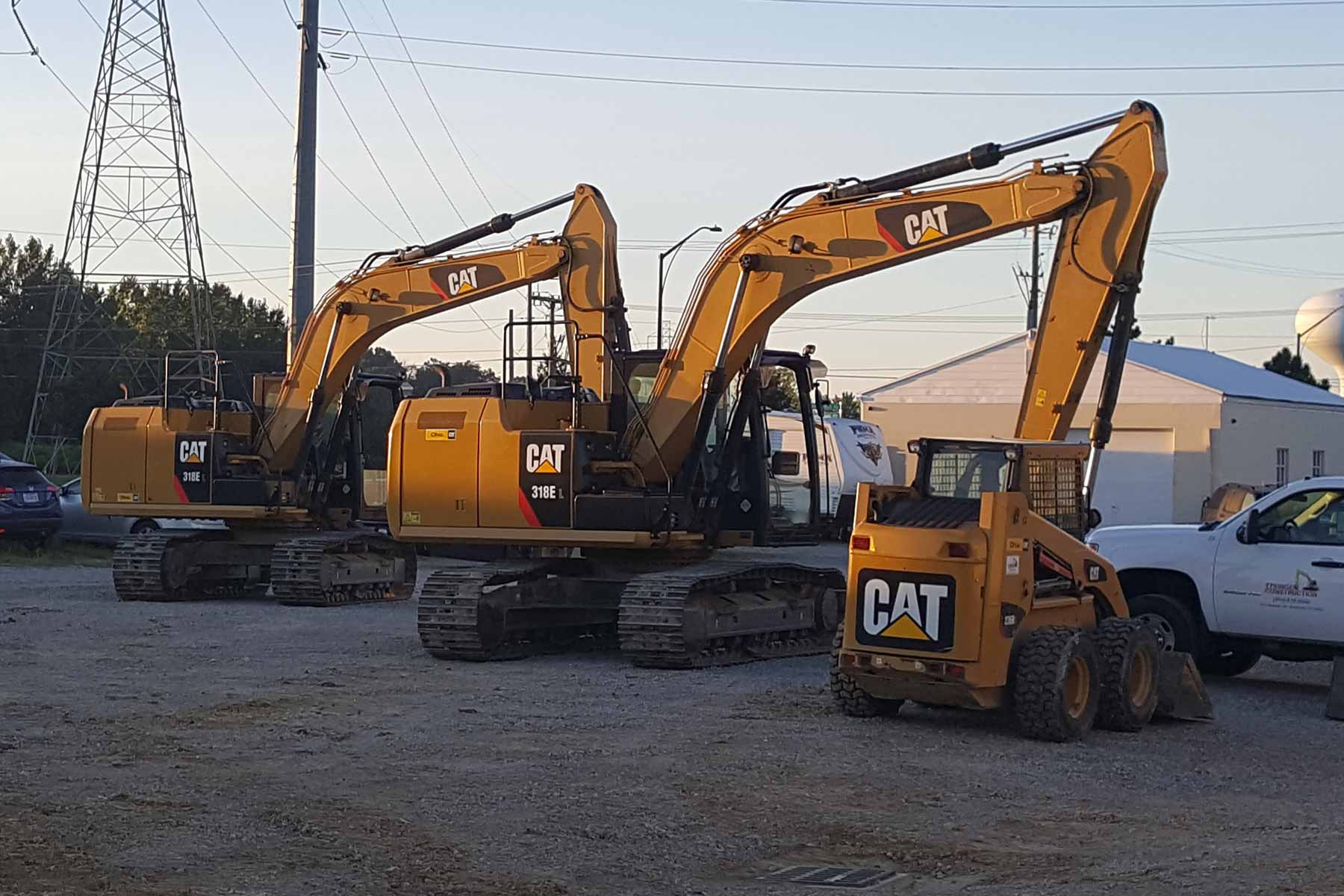Caterpillar loader and backhoes